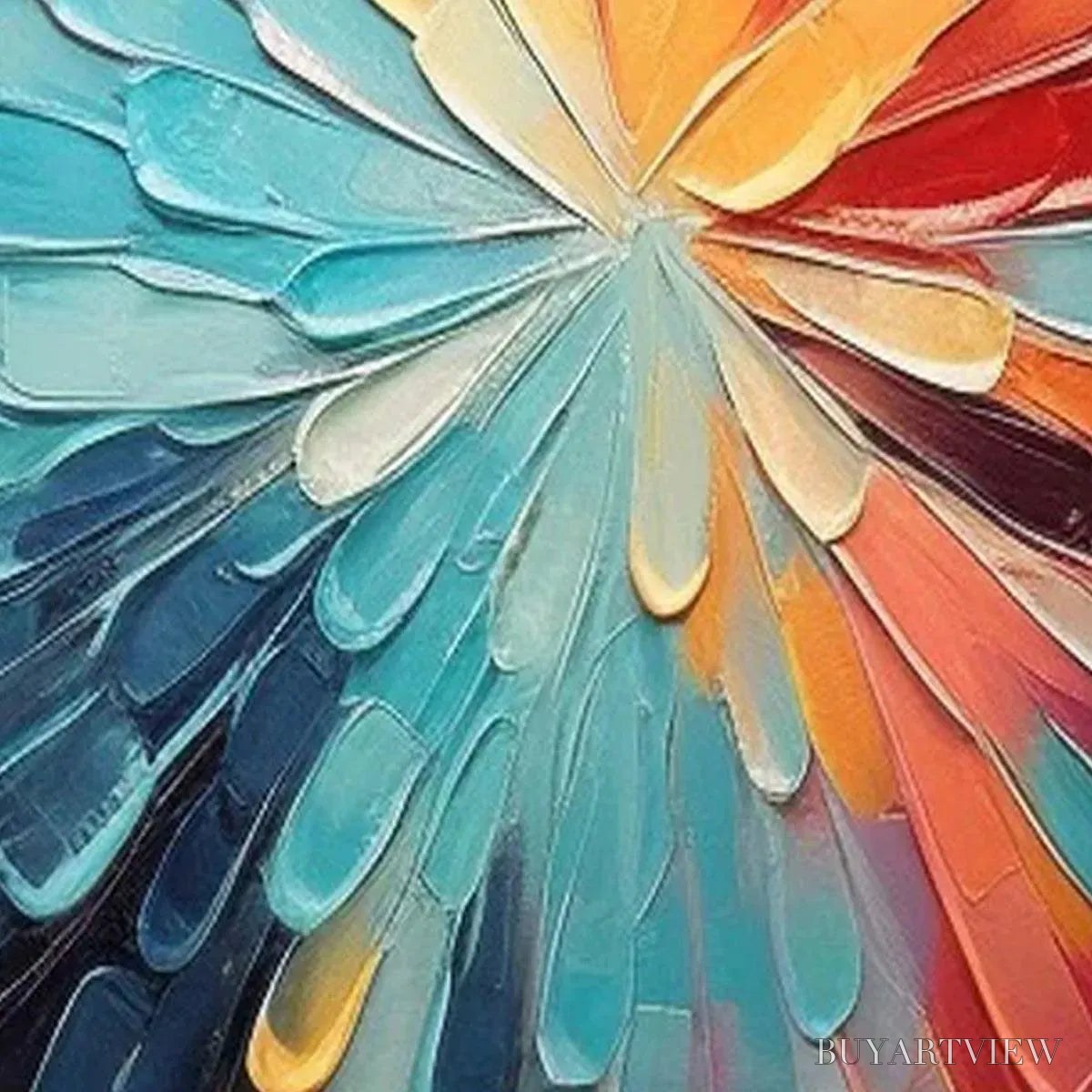 BUYARTVIEW Colorful Radiance – Abstract Painting in Vibrant Colors - image 3