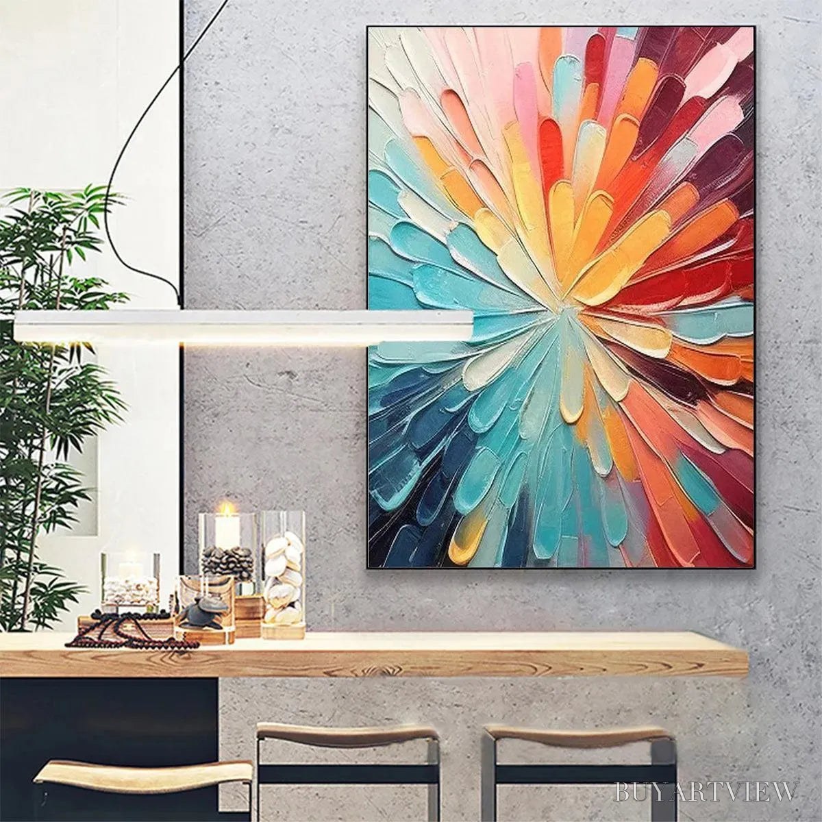 BUYARTVIEW Colorful Radiance – Abstract Painting in Vibrant Colors - image 4