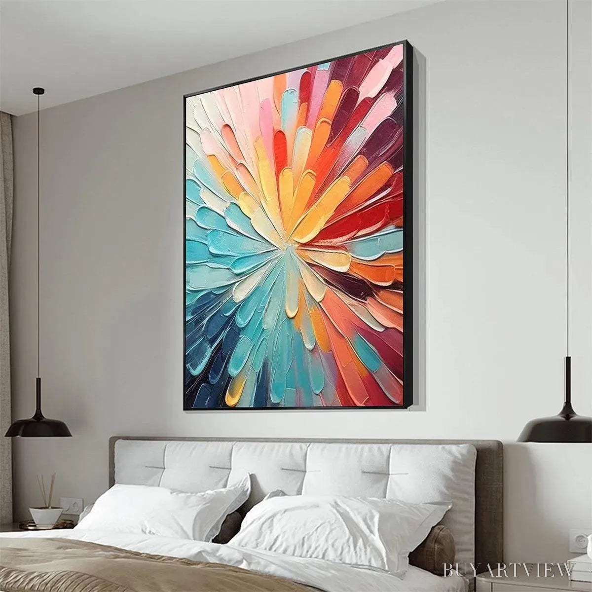 BUYARTVIEW Colorful Radiance – Abstract Painting in Vibrant Colors - image 5