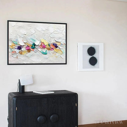 BUYARTVIEW Confetti Dream – Textured Abstract Painting in Pastel Rainbow - image 6