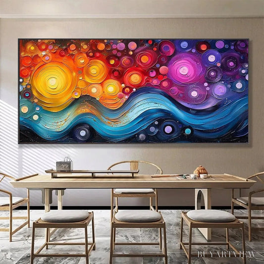 BUYARTVIEW Cosmic Whirl – Colorful Abstract Swirl Painting - image 2