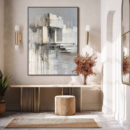BUYARTVIEW Sanctuary – Abstract Architectural Painting - image 4