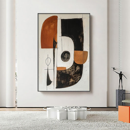 BUYARTVIEW Construct – Modern Abstract Geometric Oil Painting - image 2