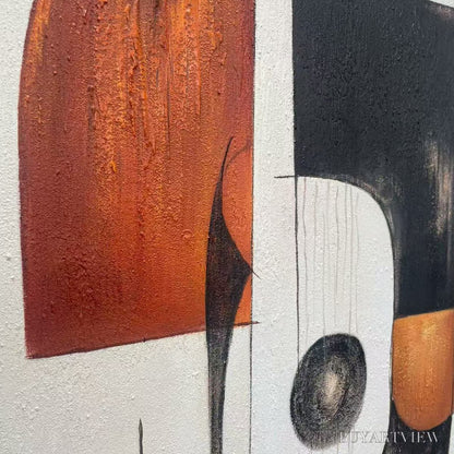 BUYARTVIEW Construct – Modern Abstract Geometric Oil Painting - image 3