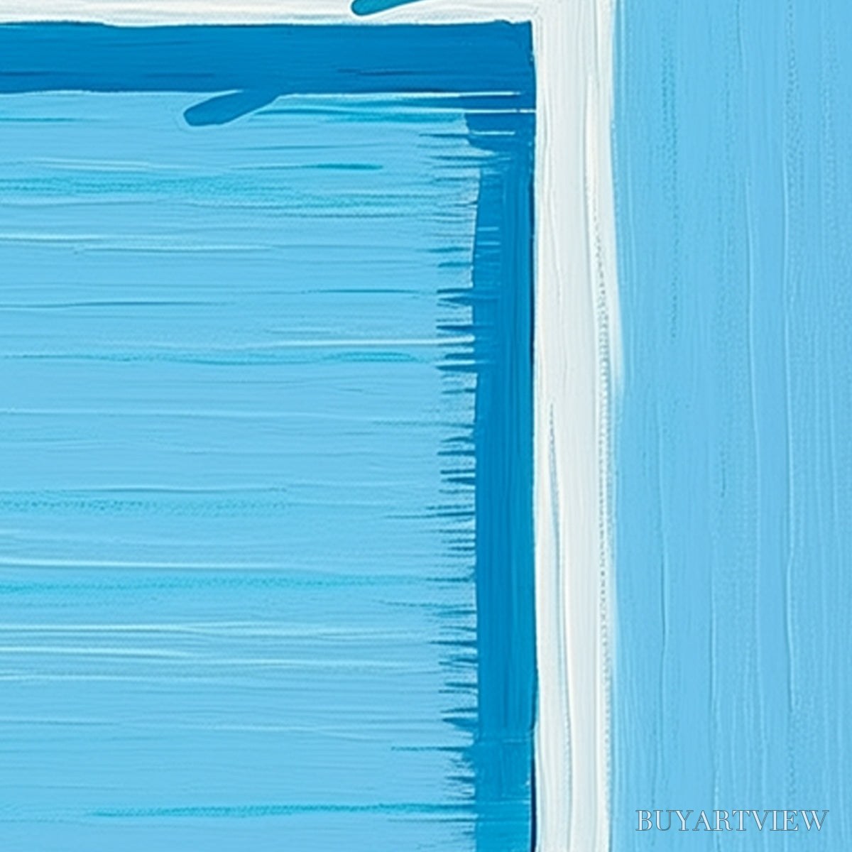 BUYARTVIEW the Plunge – Minimalist Modern Art of a Summer Pool Scene - image 3