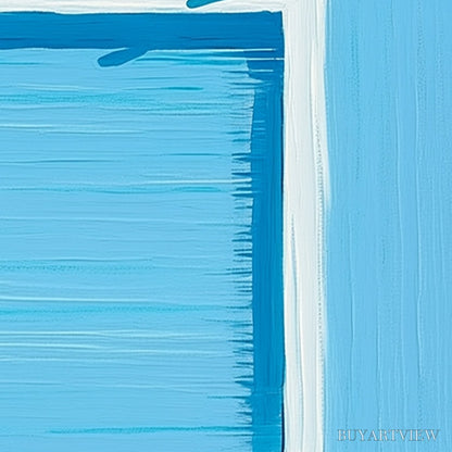 BUYARTVIEW the Plunge – Minimalist Modern Art of a Summer Pool Scene - image 3