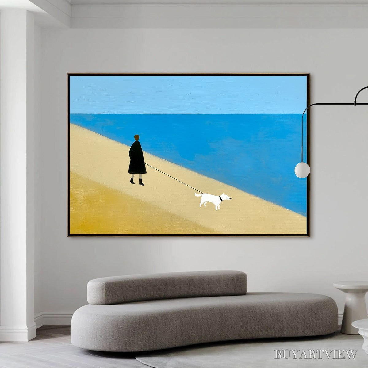 BUYARTVIEW Solitude – Minimalist Seaside Companion Painting - image 6