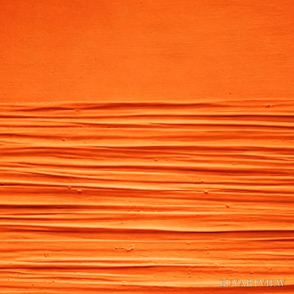BUYARTVIEW Saffron Rhythm – Vibrant Textured Minimalist Orange Painting - image 3