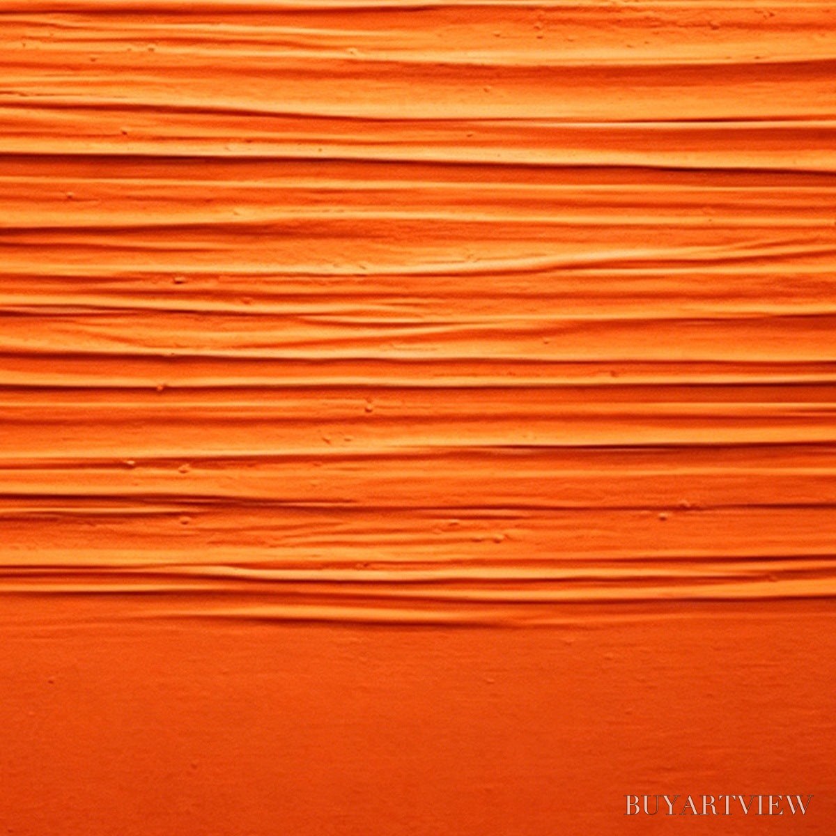 BUYARTVIEW Saffron Rhythm – Vibrant Textured Minimalist Orange Painting - image 5