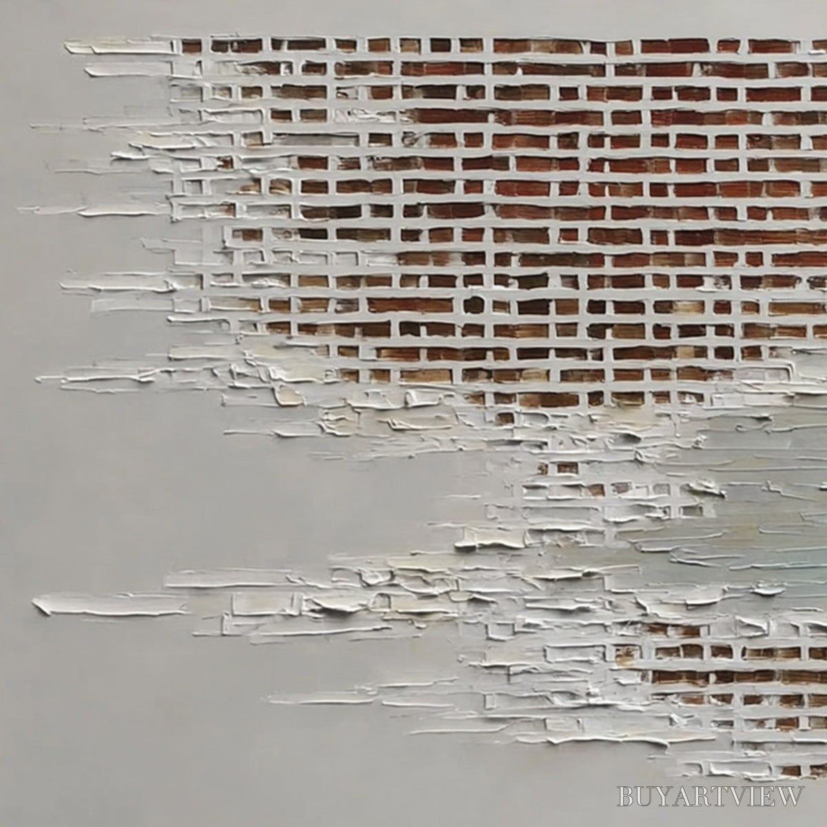 BUYARTVIEW Fragments of Time – Textured Minimalist Architectural Abstract Painting - image 3