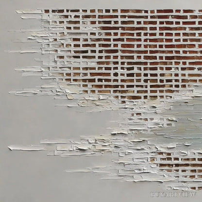 BUYARTVIEW Fragments of Time – Textured Minimalist Architectural Abstract Painting - image 3