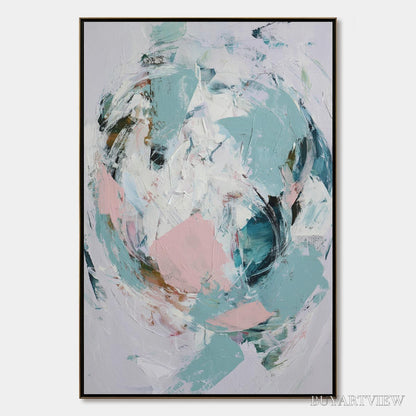 BUYARTVIEW First Blush – Textured Modern Abstract Painting - image 1