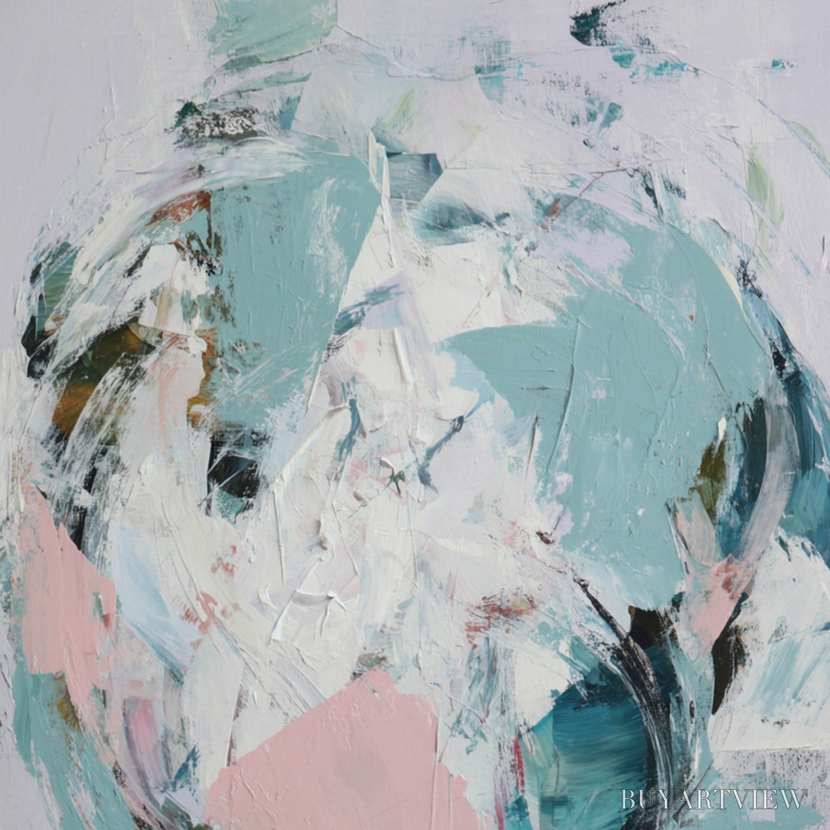 BUYARTVIEW First Blush – Textured Modern Abstract Painting - image 3