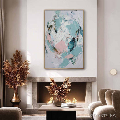 BUYARTVIEW First Blush – Textured Modern Abstract Painting - image 4