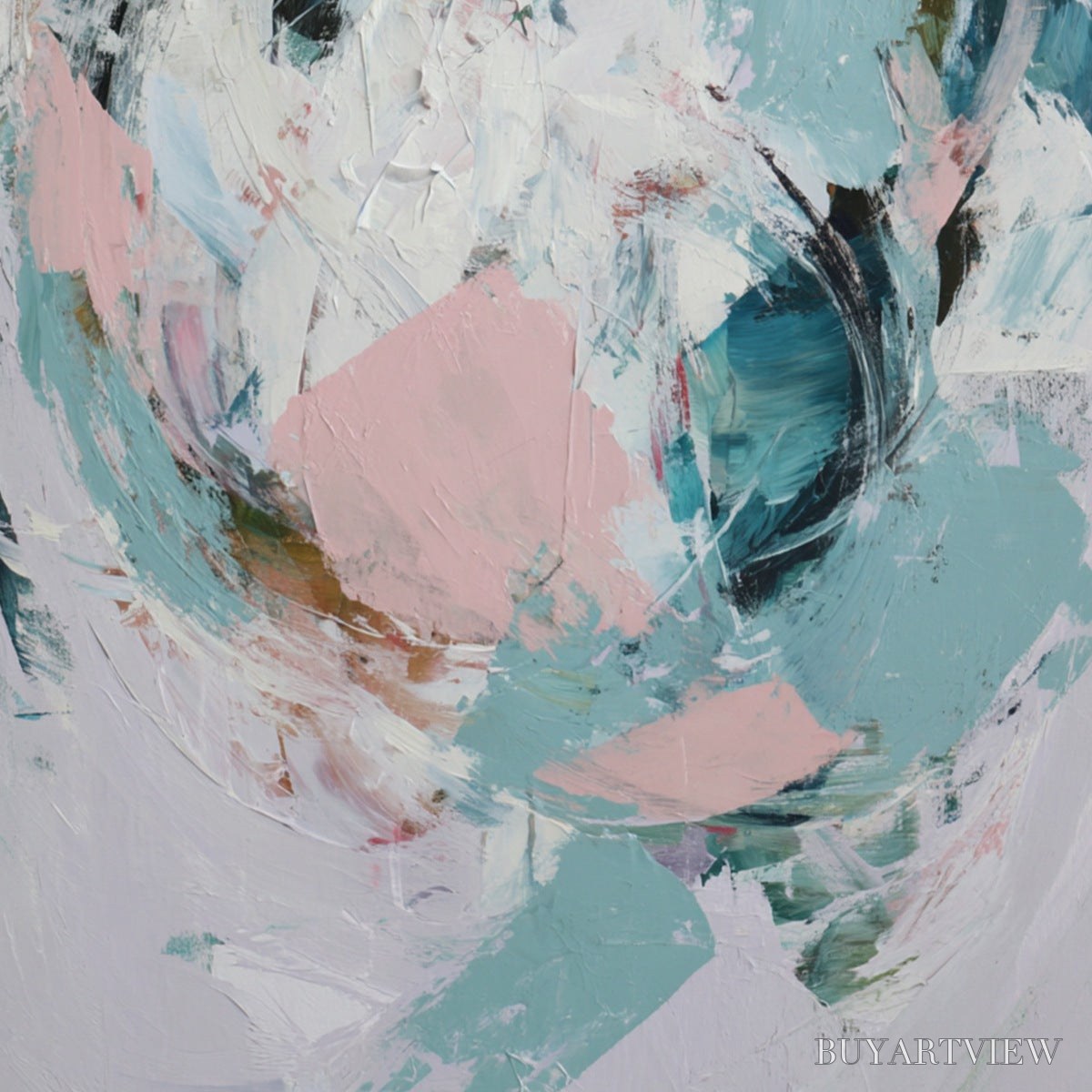 BUYARTVIEW First Blush – Textured Modern Abstract Painting - image 5