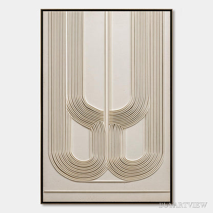 BUYARTVIEW Arcade – Textured Minimalist Architectural Abstract Painting - image 1