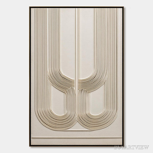 BUYARTVIEW Arcade – Textured Minimalist Architectural Abstract Painting - image 1