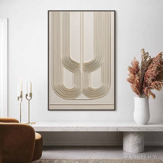 BUYARTVIEW Arcade – Textured Minimalist Architectural Abstract Painting - image 2