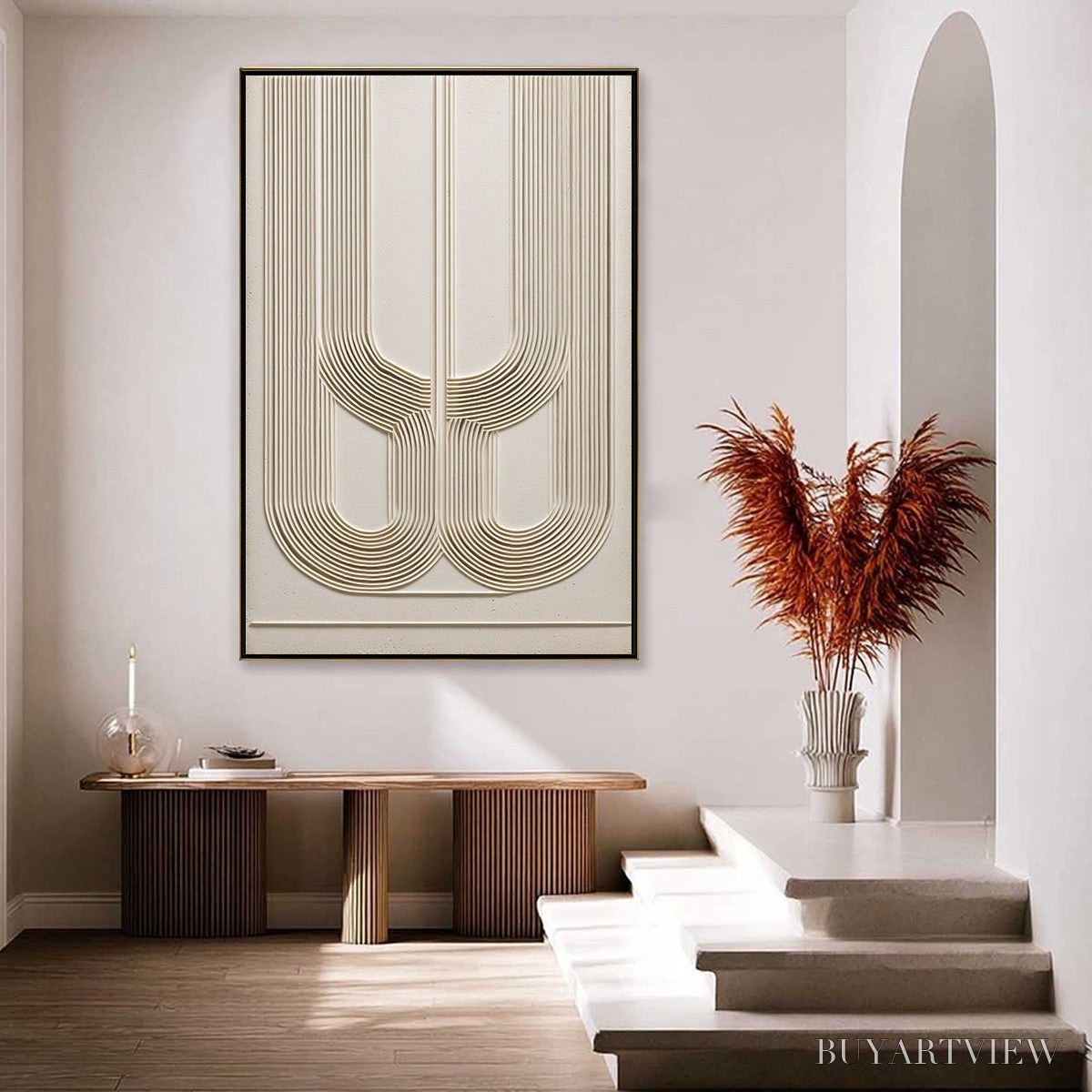 BUYARTVIEW Arcade – Textured Minimalist Architectural Abstract Painting - image 4