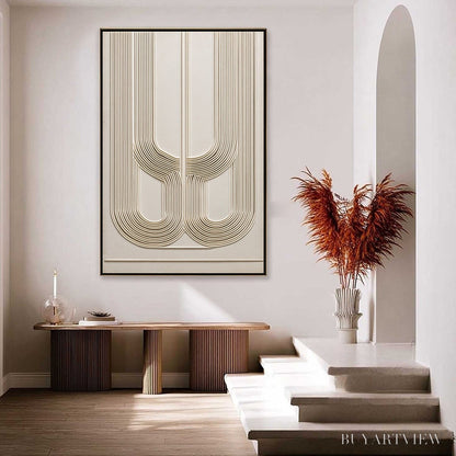 BUYARTVIEW Arcade – Textured Minimalist Architectural Abstract Painting - image 4