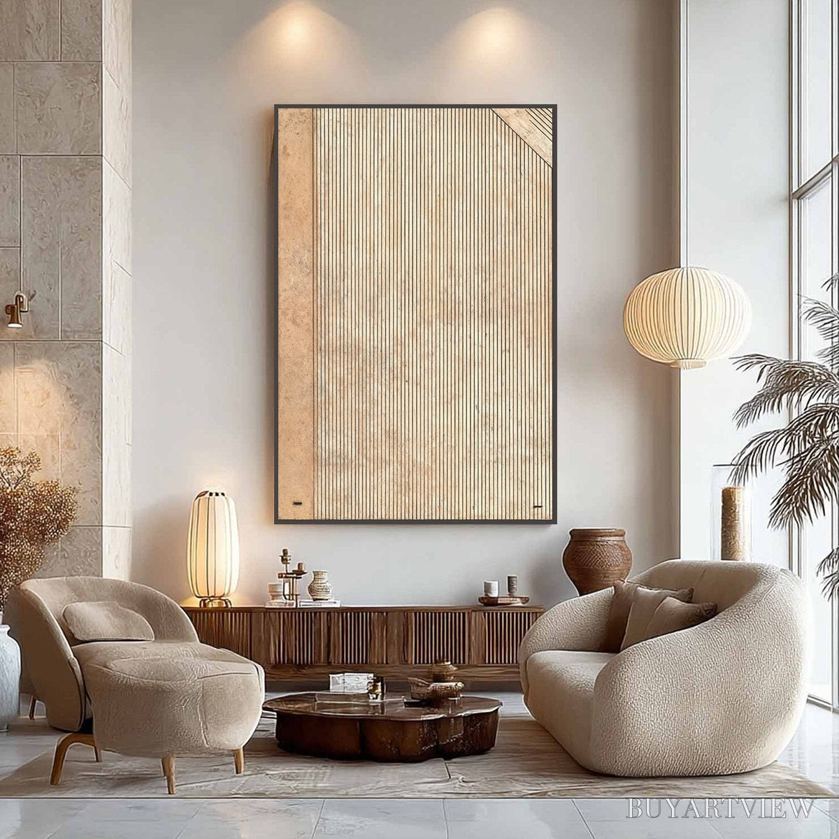 BUYARTVIEW Codex – Minimalist Architectural Line Art Painting - image 4