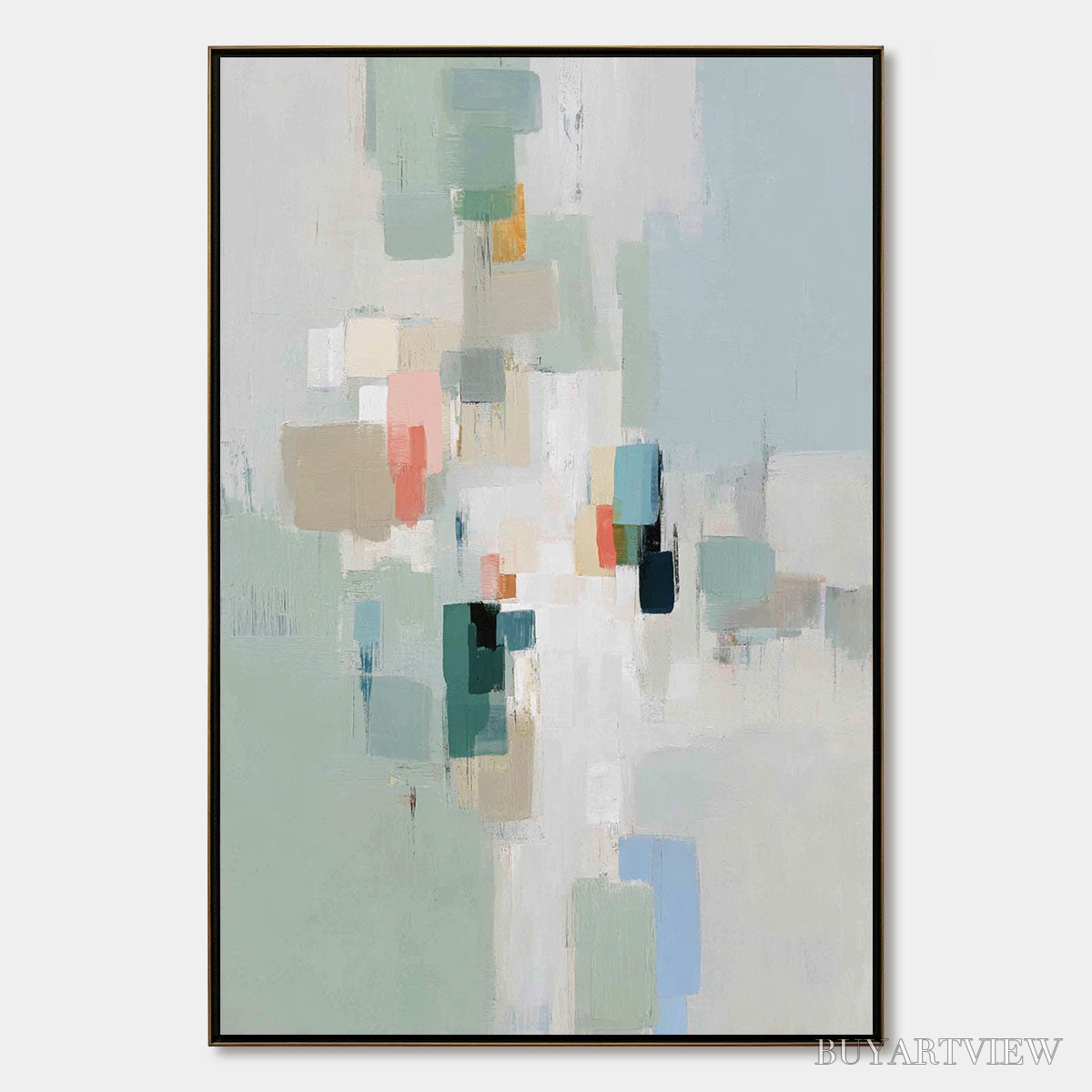 BUYARTVIEW Whisper – Minimalist Muted Tone Abstract - image 1