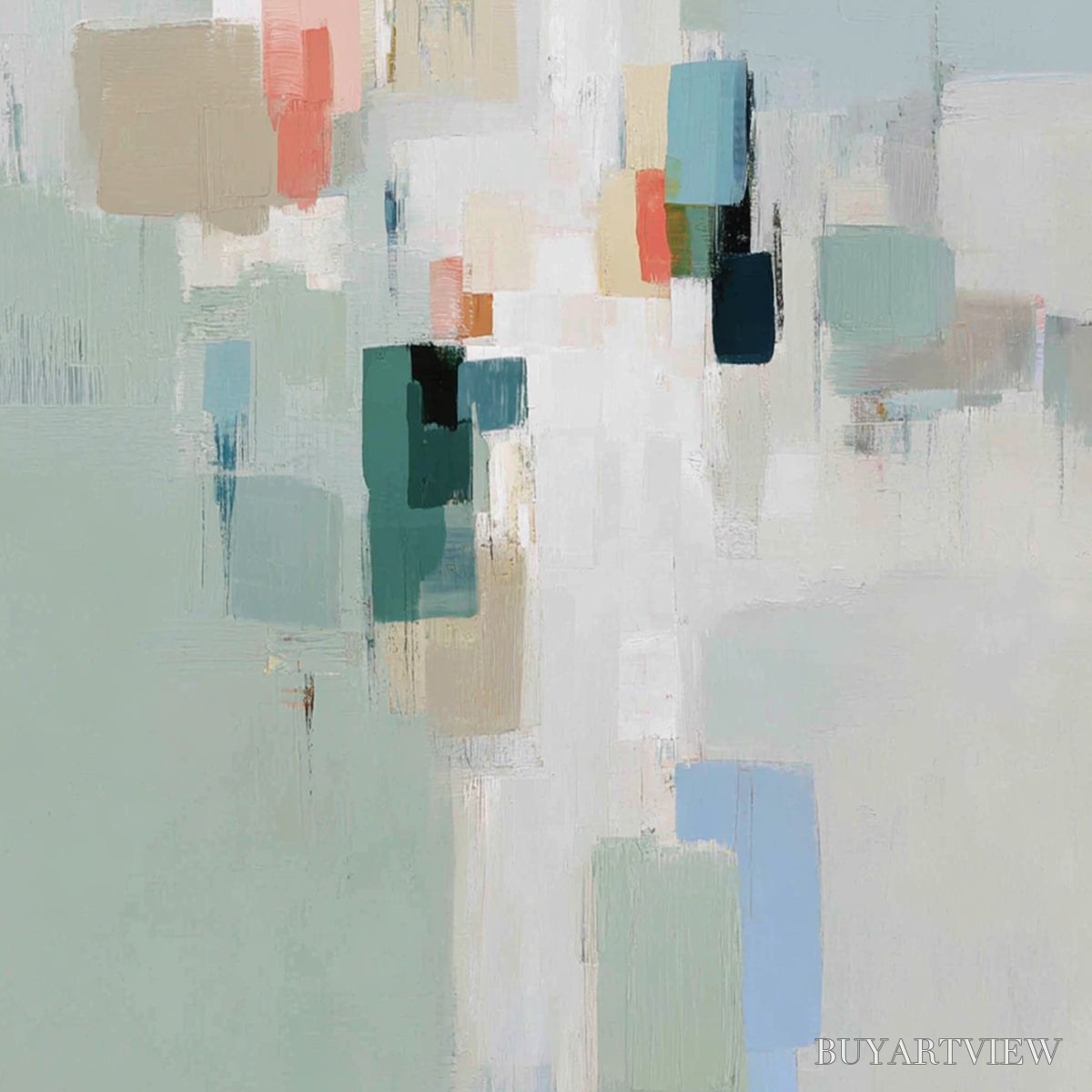BUYARTVIEW Whisper – Minimalist Muted Tone Abstract - image 3