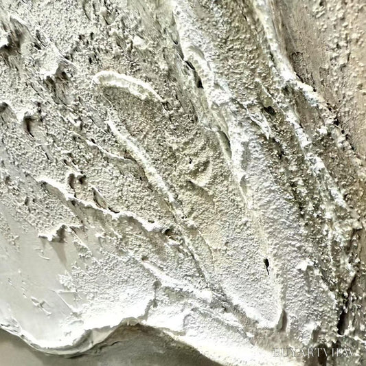 BUYARTVIEW Ready to Ship | Serene Pathways – Minimalist Beige Impasto Oil - image 2