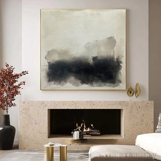 BUYARTVIEW Ready to Ship | Dusk Shadows – Abstract Minimalist Neutral Tone - image 2
