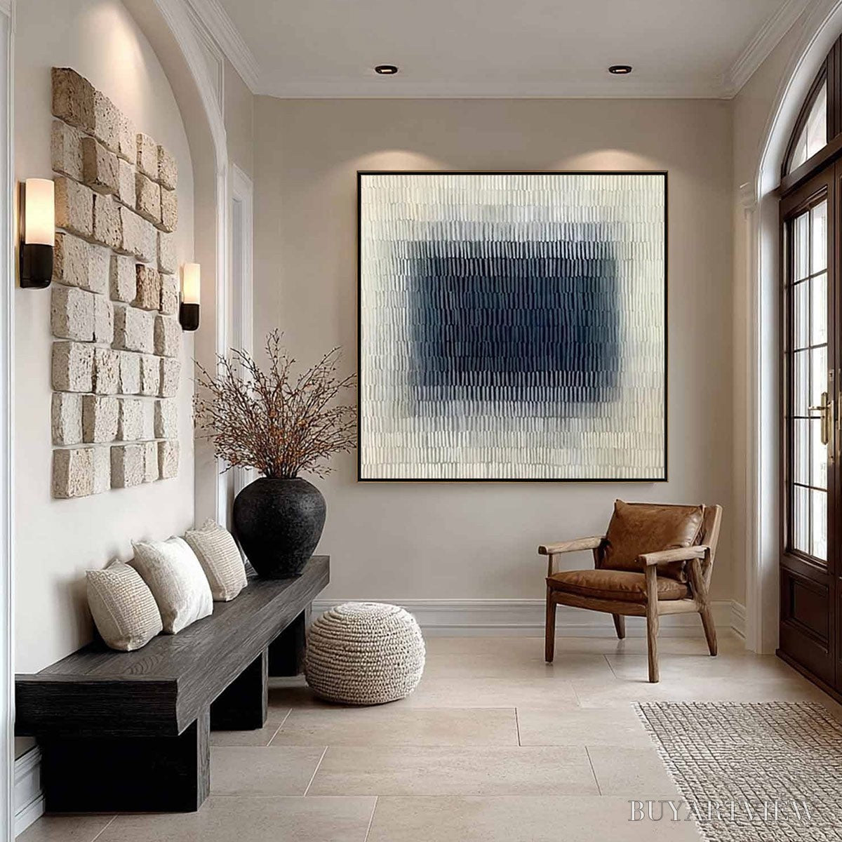 BUYARTVIEW Textured Depths – Minimalist Textured Abstract Painting - image 4