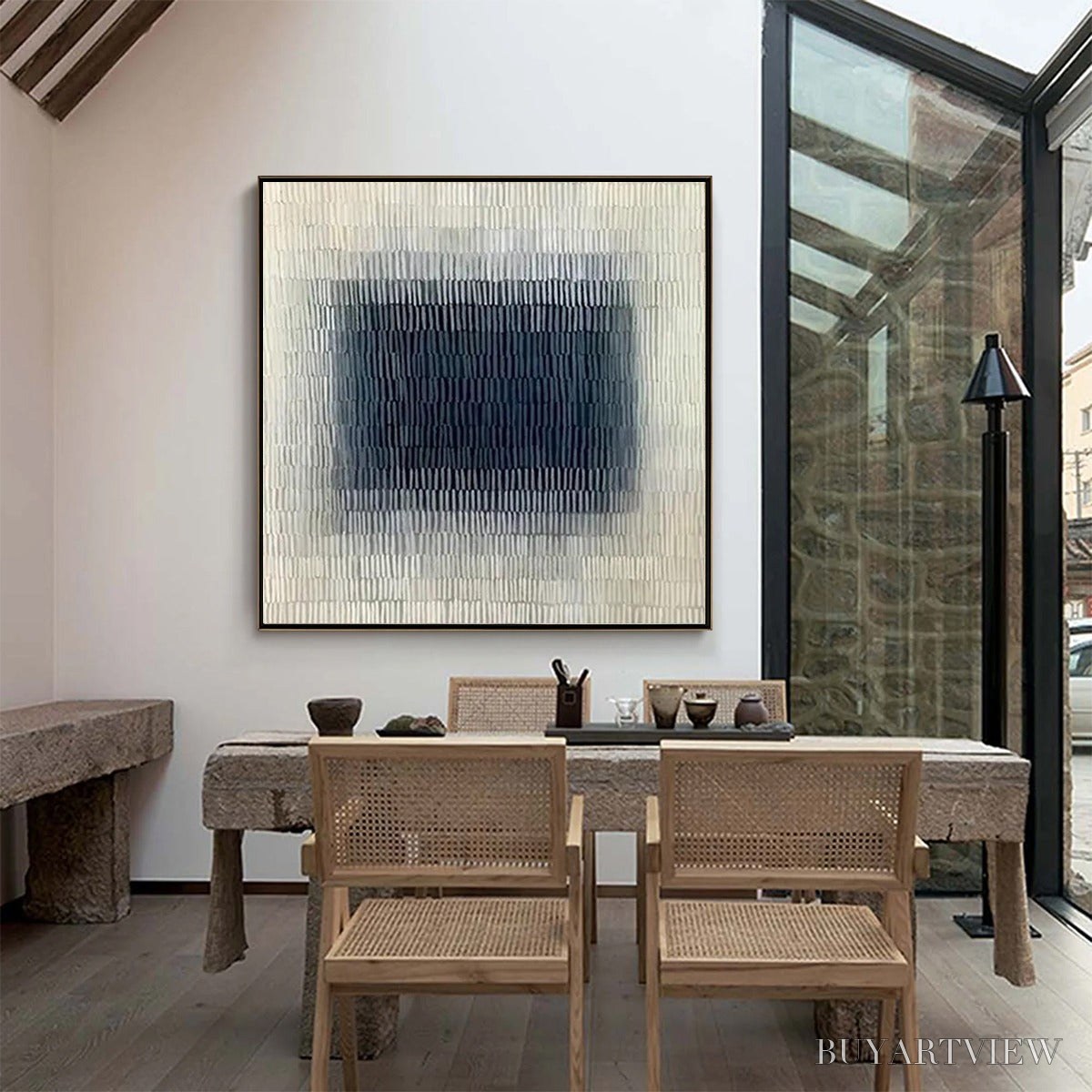 BUYARTVIEW Textured Depths – Minimalist Textured Abstract Painting - image 5