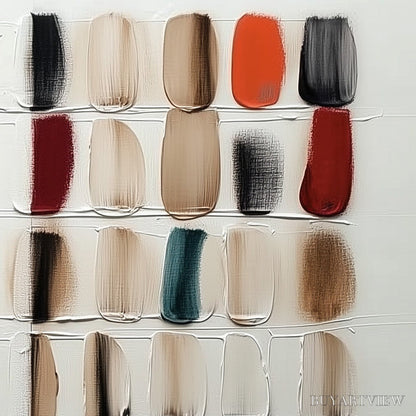 BUYARTVIEW Textured Tiles – Minimalist Abstract Textured Oil Painting - image 6
