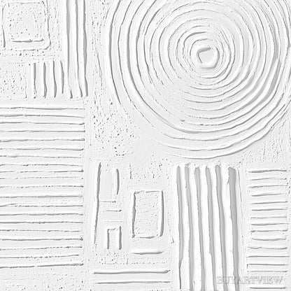 BUYARTVIEW White Texture Minimalist Textured Abstract Oil Painting - image 6