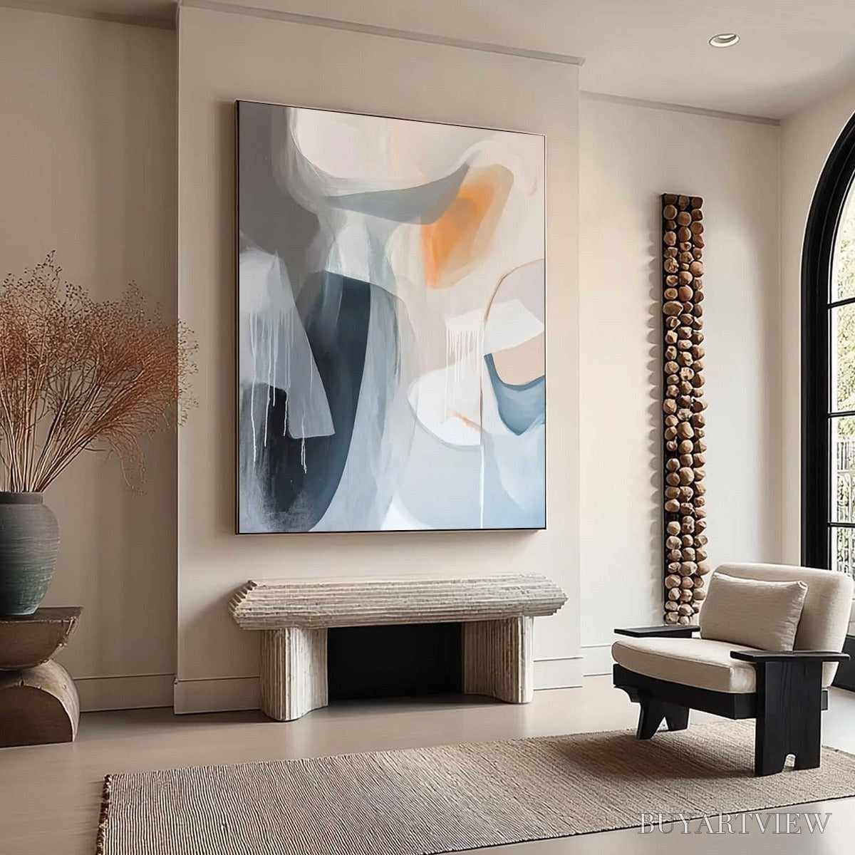 BUYARTVIEW Abstract Flow – Modern Minimalist Abstract Oil Painting - image 4
