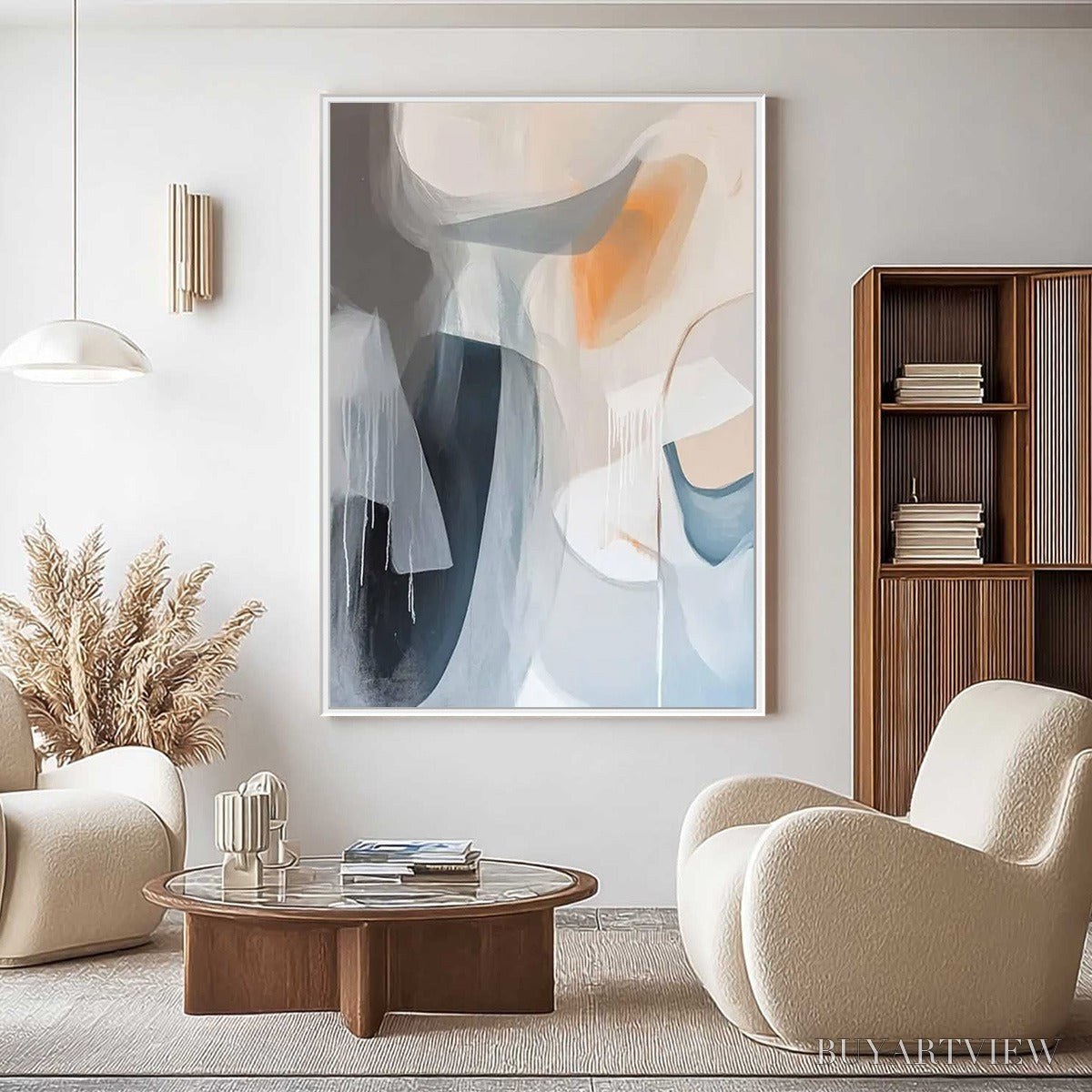 BUYARTVIEW Abstract Flow – Modern Minimalist Abstract Oil Painting - image 6