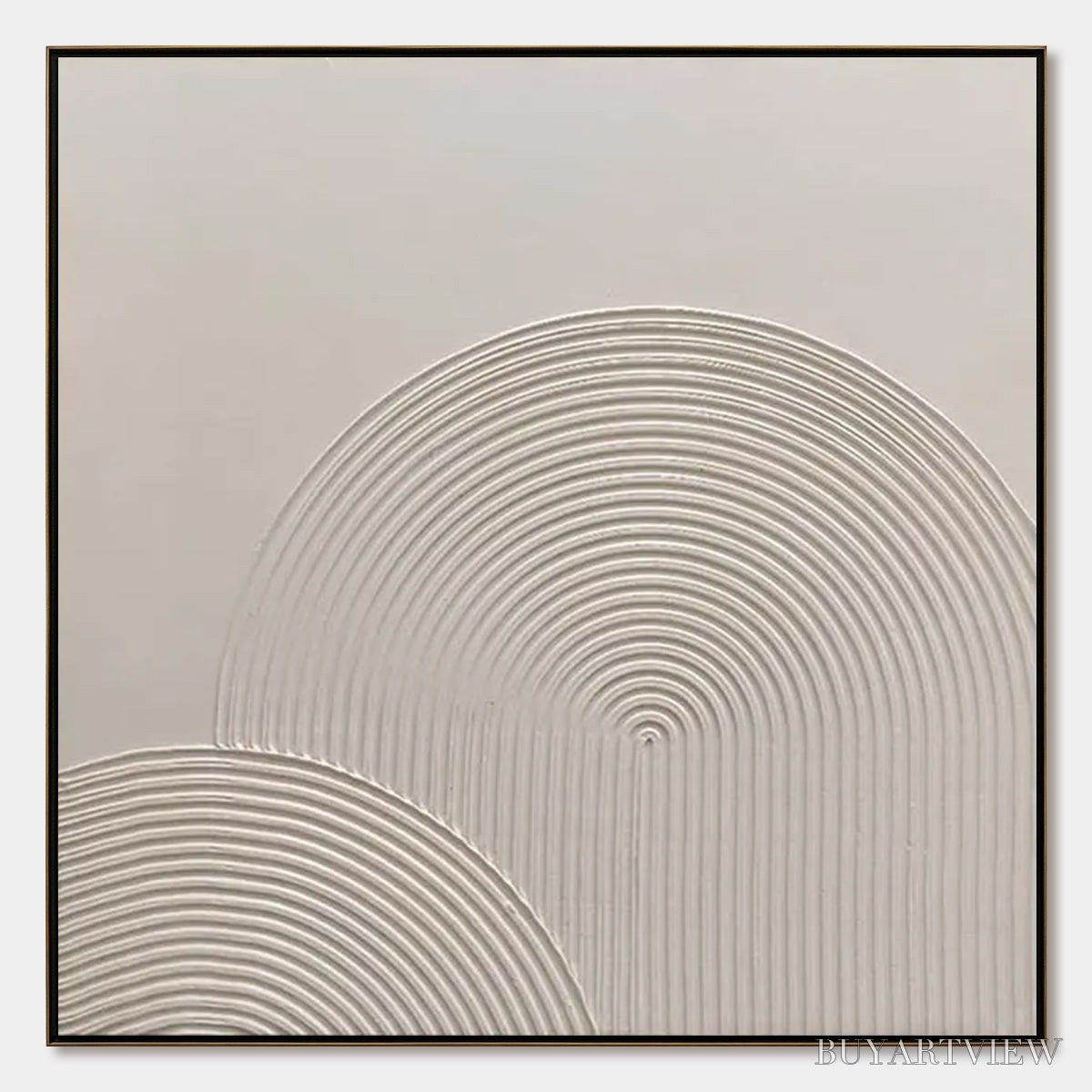 BUYARTVIEW Sandstone Arches – Textured Minimalist Abstract Oil Painting - image 1