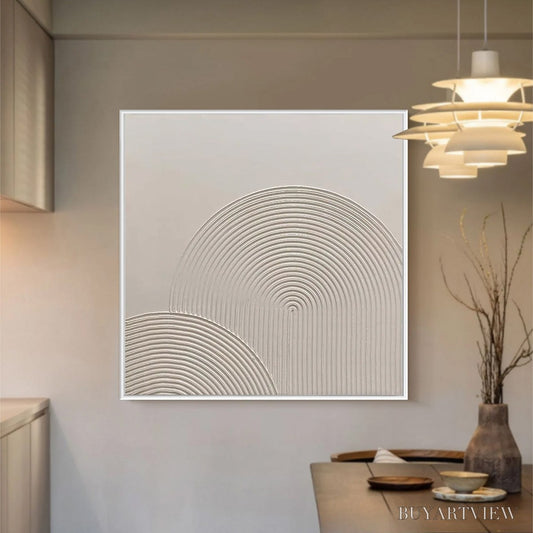 BUYARTVIEW Sandstone Arches – Textured Minimalist Abstract Oil Painting - image 2