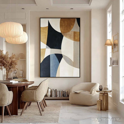 BUYARTVIEW Geometric Balance – Abstract Minimalist Geometric Oil Painting - image 6