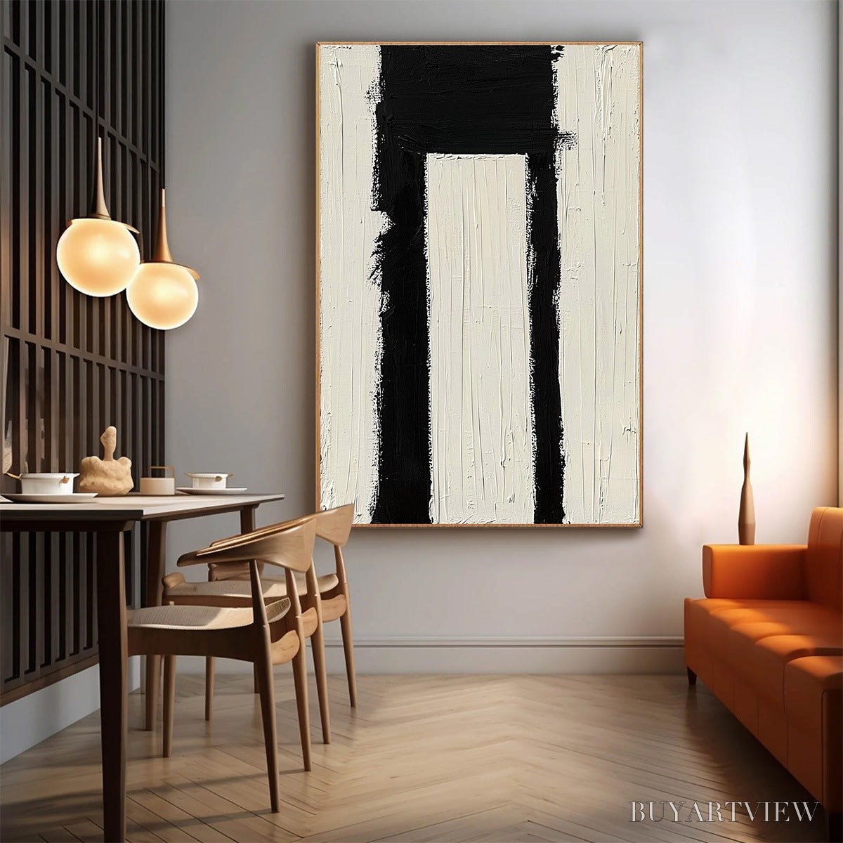BUYARTVIEW Gateway – Textured Minimalist Abstract Oil Painting - image 2