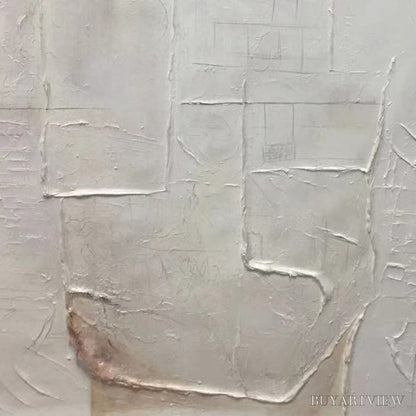 BUYARTVIEW Deconstructed Plans – Textured Minimalist Architectural Abstract Painting - image 6