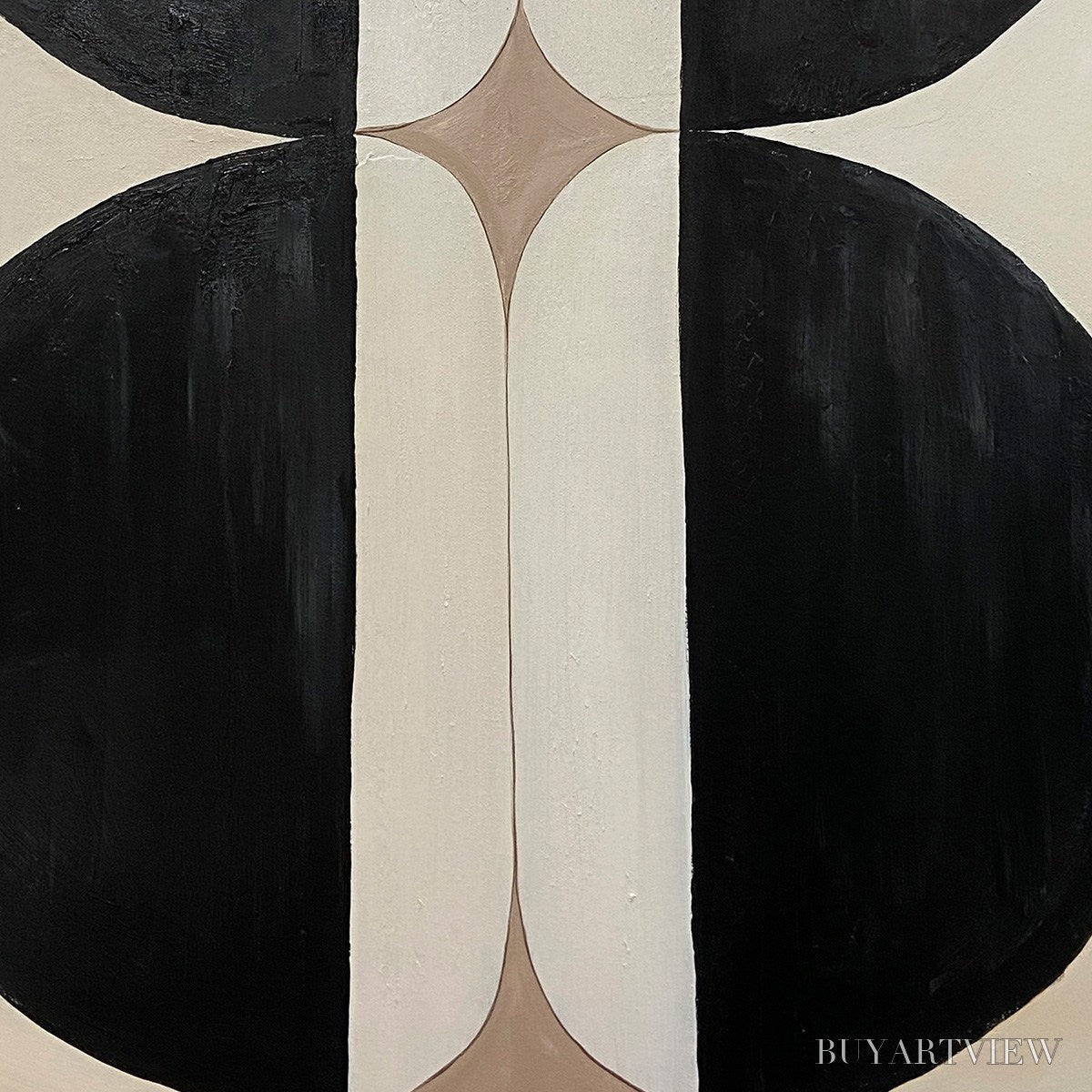 BUYARTVIEW Symmetry – Minimalist Geometric Abstract Oil Painting - image 3
