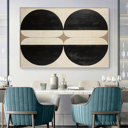 BUYARTVIEW Symmetry – Minimalist Geometric Abstract Oil Painting - image 4