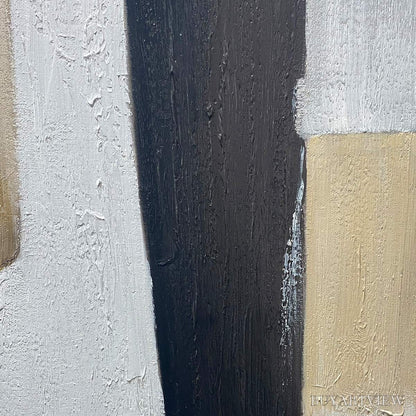 BUYARTVIEW Structured Calm – Textured Minimalist Abstract Oil Painting - image 3