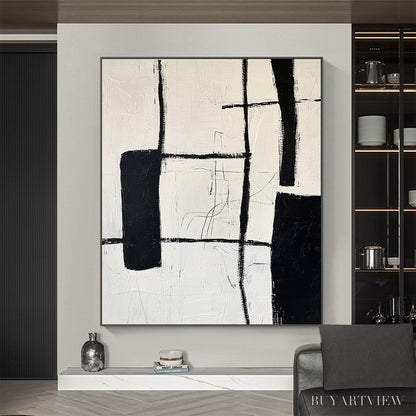 BUYARTVIEW Intersection – Textured Minimalist Abstract Oil Painting - image 5