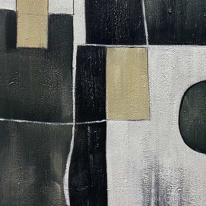 BUYARTVIEW Contrast – Abstract Geometric Oil Painting - image 6