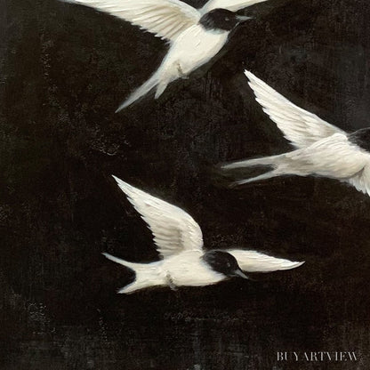BUYARTVIEW Flight – Minimalist Birds in Flight Oil Painting - image 5