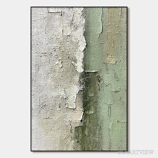 BUYARTVIEW Serene Simplicity – Textured Minimalist Abstract Oil Painting - image 1