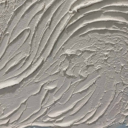 BUYARTVIEW Whispers of White – Textured Minimalist Oil Painting - image 3