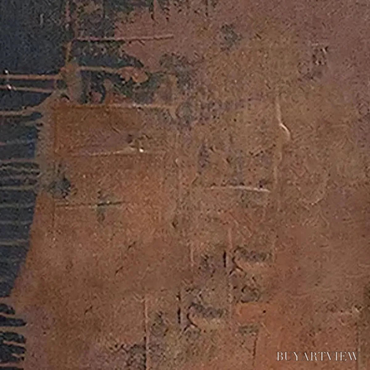 BUYARTVIEW Rustic Texture – Textured Abstract Painting in Brown - image 3