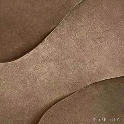 BUYARTVIEW Brown Texture Duo – Set of 2 Textured Abstract Paintings in Brown - image 6